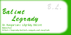 balint legrady business card